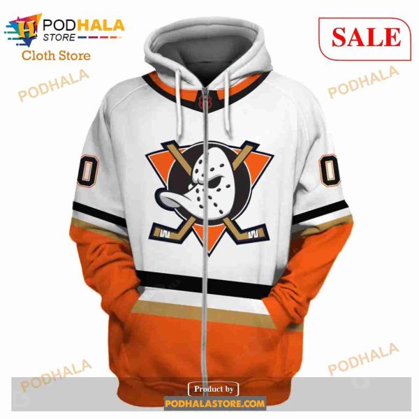 Custom Name And Number NHL Anaheim Ducks Shirt Sweatshirt Hoodie 3D