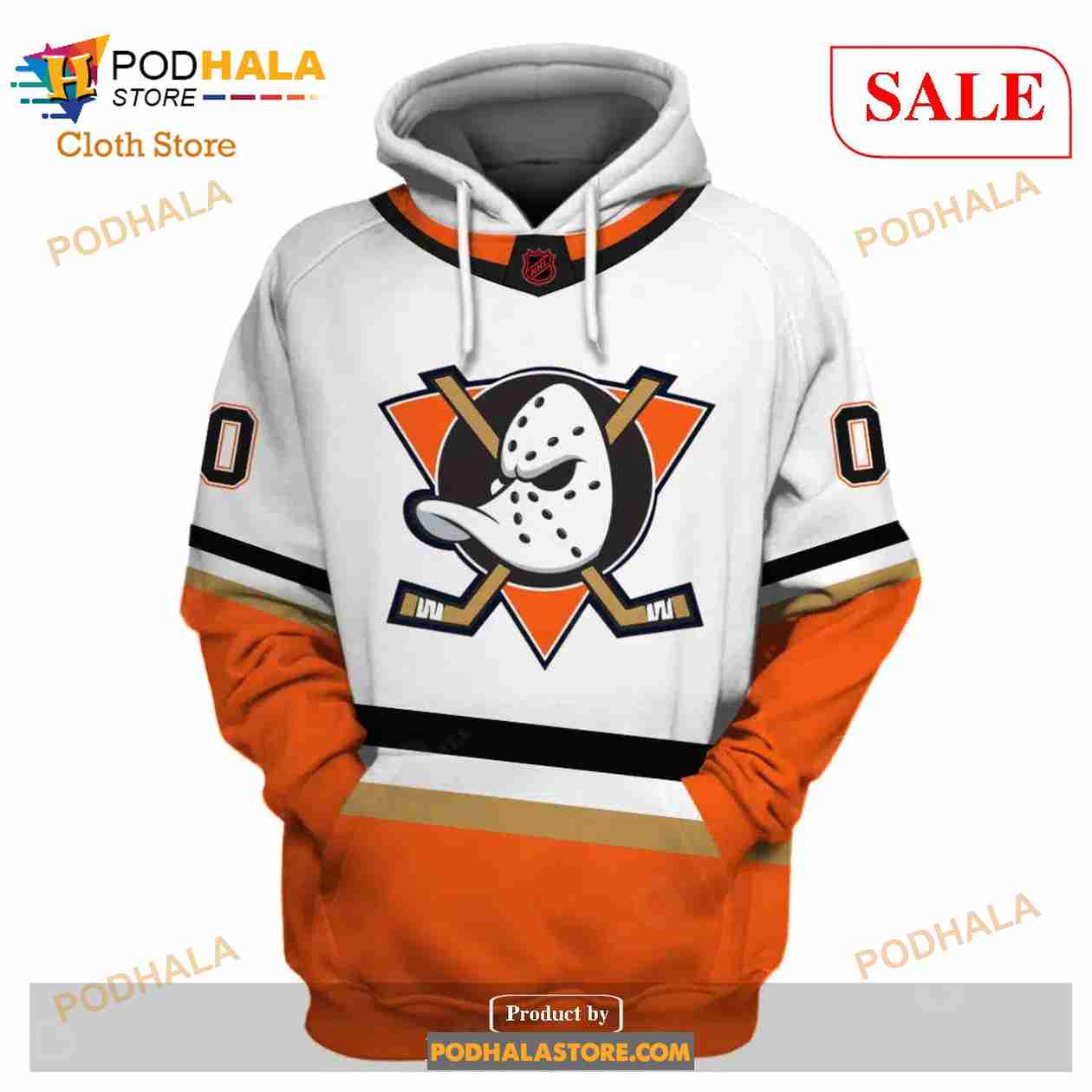 Anaheim Ducks Orange Jersey NHL Fan Apparel & Souvenirs for sale