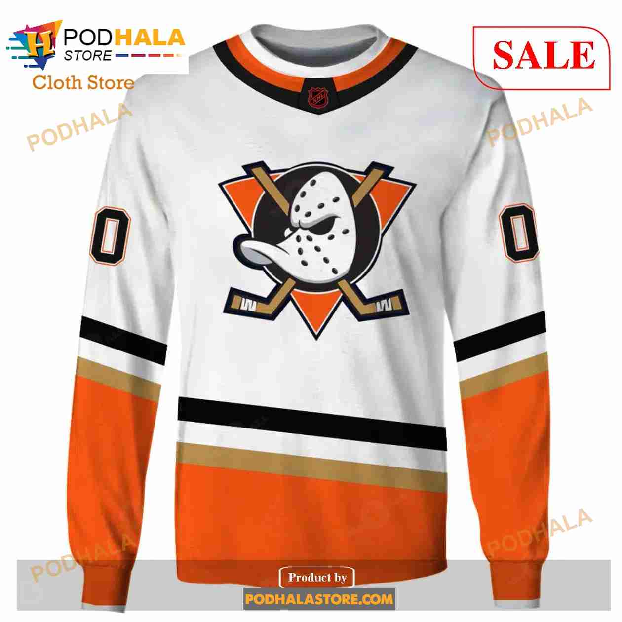 Personalized ANAHEIM MIGHTY DUCKS 90s Vintage Throwback Home