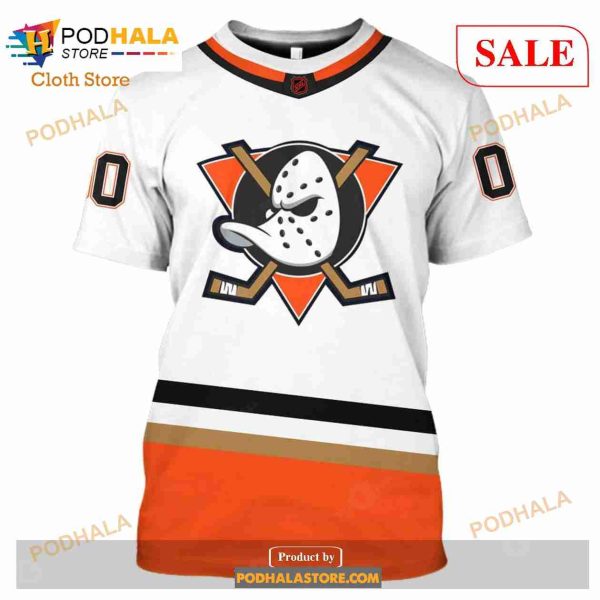 Custom Name And Number NHL Anaheim Ducks Shirt Sweatshirt Hoodie 3D