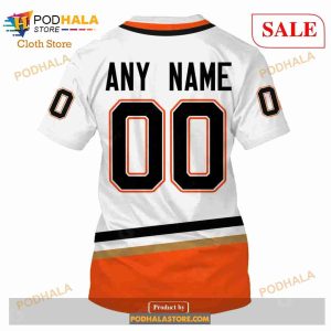 Custom Name And Number NHL Anaheim Ducks Shirt Sweatshirt Hoodie 3d 7