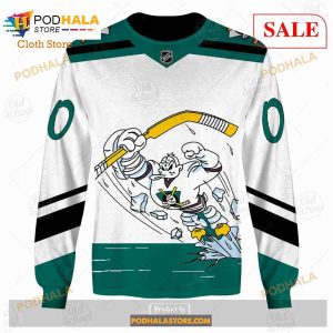 Custom Name And Number NHL Anaheim Ducks Sweatshirt Hoodie 3d 4