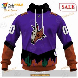 Custom Name And Number NHL Arizona Coyotes Sweatshirt Hoodie 3d 2