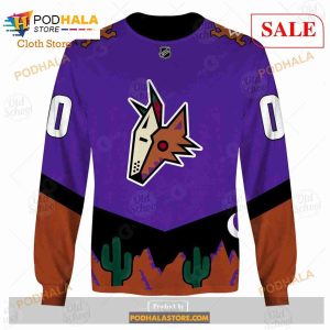 Custom Name And Number NHL Arizona Coyotes Sweatshirt Hoodie 3d 4