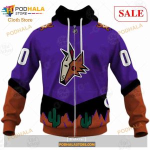 Custom Name And Number NHL Arizona Coyotes Sweatshirt Hoodie 3d 5