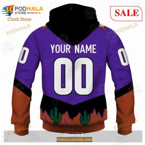 Custom Name And Number NHL Arizona Coyotes Sweatshirt Hoodie 3d 6