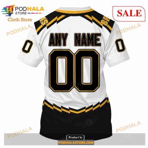 Custom Name And Number NHL Boston Bruins Shirt Sweatshirt Hoodie 3d 7