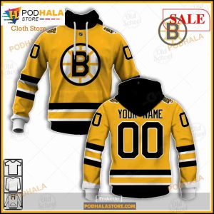 NHL Boston Bruins Custom Name Number St.Patrick's Day Sweatshirt V4