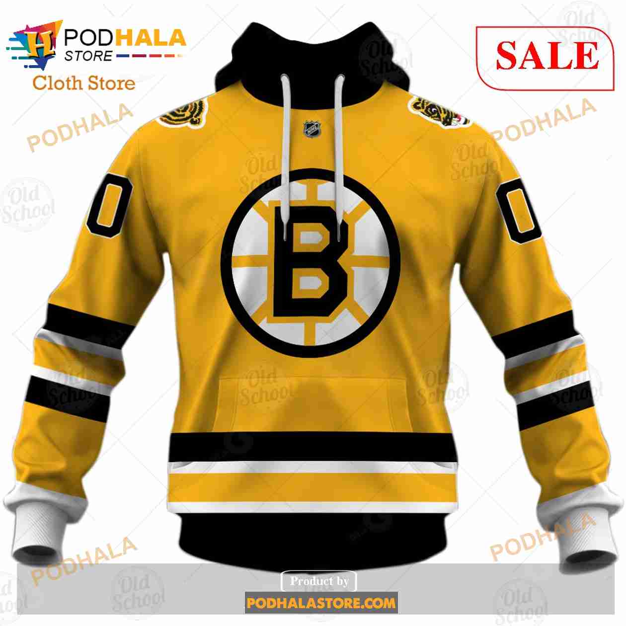 Old Time Hockey Boston Bruins Camo Sweatshirt Adult Size Medium