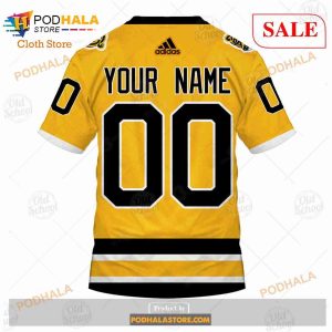 Custom Name And Number NHL Boston Bruins Sweatshirt Hoodie 3d 7