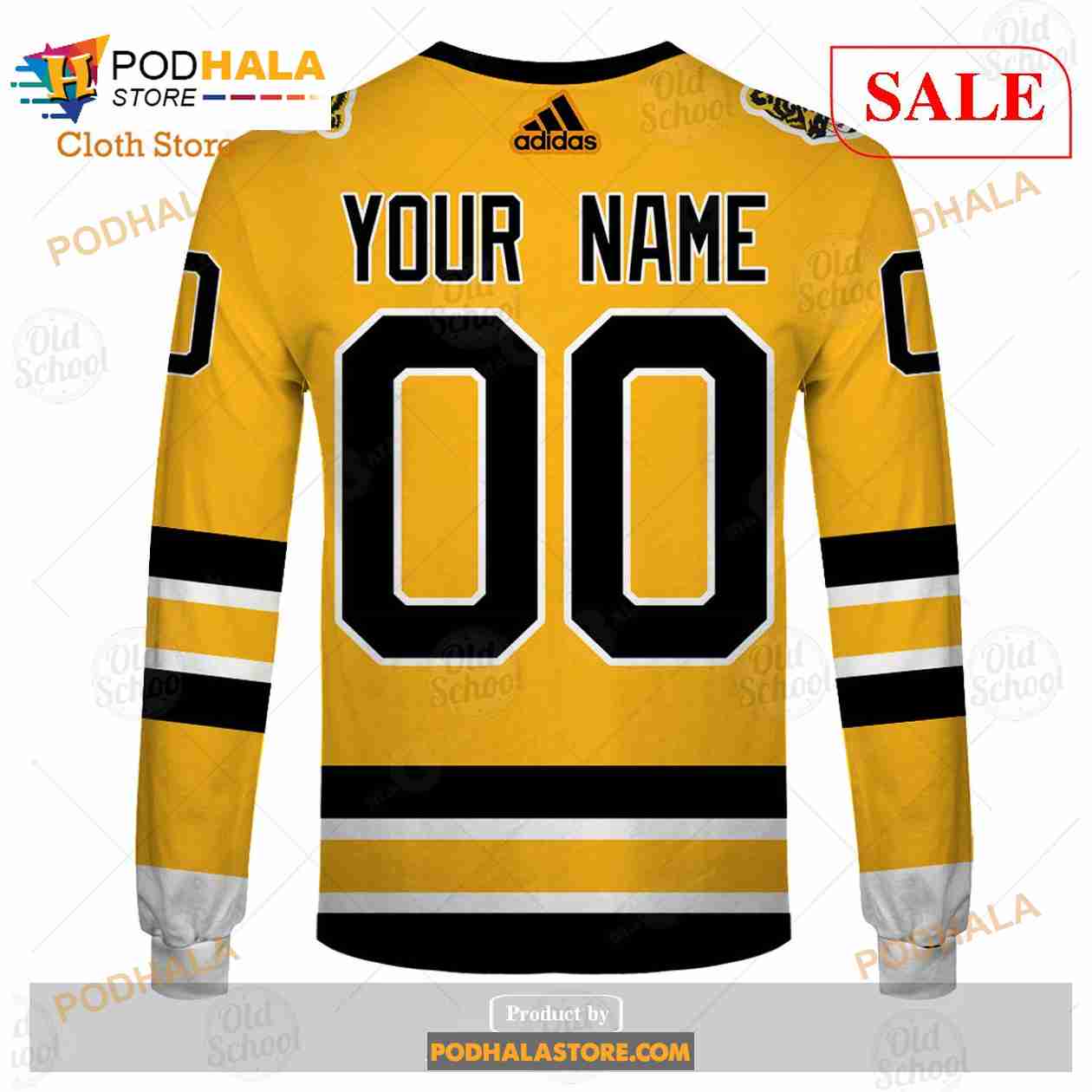 NHL Boston Bruins Custom Name Number St.Patrick's Day Sweatshirt V4