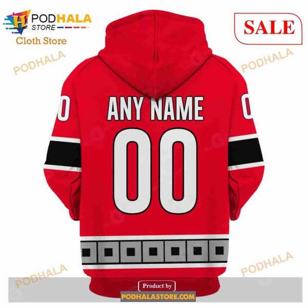 Custom Name And Number NHL Carolina Hurricanes Shirt Sweatshirt Hoodie 3D