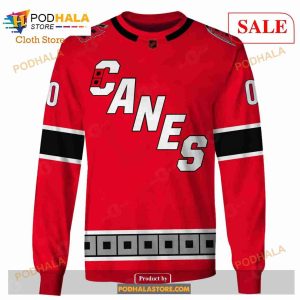 Custom Name And Number NHL Carolina Hurricanes Shirt Sweatshirt Hoodie 3d 4