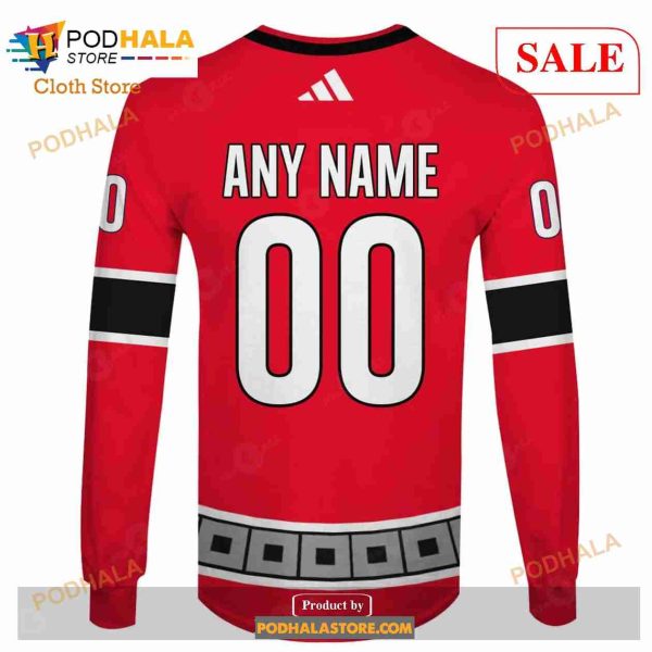 Custom Name And Number NHL Carolina Hurricanes Shirt Sweatshirt Hoodie 3D