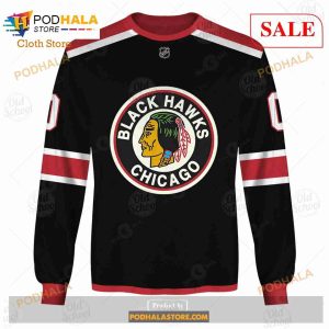Custom Name And Number NHL Chicago Blackhawks Sweatshirt Hoodie 3d 4