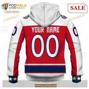 Custom Name And Number NHL Columbus Blue Sweatshirt Hoodie 3d 6