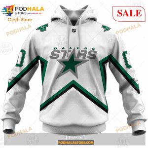 Custom Name And Number NHL Dallas Stars Sweatshirt Hoodie 3d 2