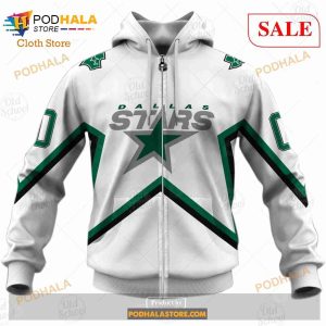 Custom Name And Number NHL Dallas Stars Sweatshirt Hoodie 3d 5