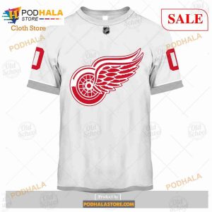 Custom Name And Number NHL Detroit Red Wings Sweatshirt Hoodie 3d 3