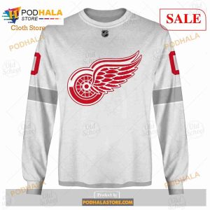 Custom Name And Number NHL Detroit Red Wings Sweatshirt Hoodie 3d 4