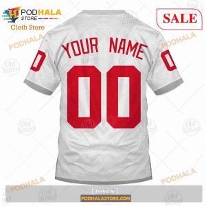 Custom Name And Number NHL Detroit Red Wings Sweatshirt Hoodie 3d 7