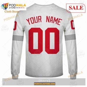 Custom Name And Number NHL Detroit Red Wings Sweatshirt Hoodie 3d 8