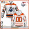 Custom Name And Number NHL Edmonton Oilers Sweatshirt Hoodie 3D