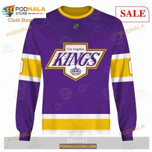 Custom Name And Number NHL Los Angeles Kings Sweatshirt Hoodie 3d 4