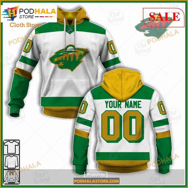 Custom Name And Number NHL Minnesota Wild Sweatshirt Hoodie 3D