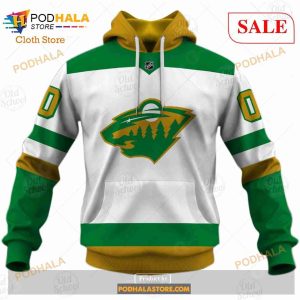 Custom Name And Number NHL Minnesota Wild Sweatshirt Hoodie 3d 2