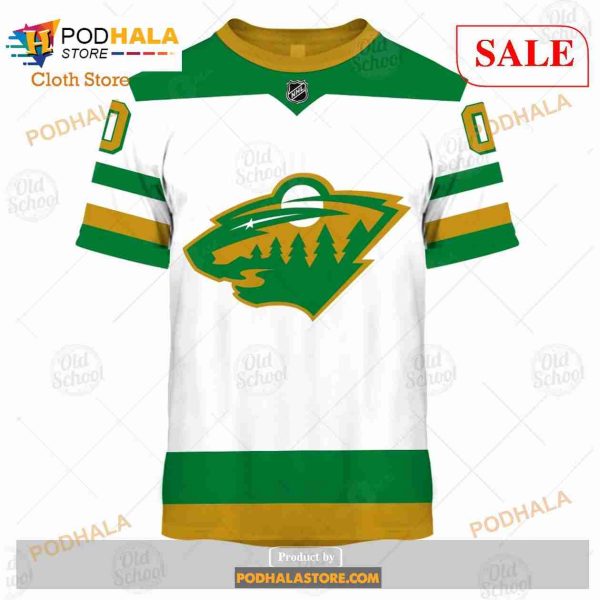 Custom Name And Number NHL Minnesota Wild Sweatshirt Hoodie 3D