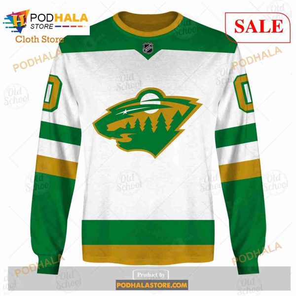 Custom Name And Number NHL Minnesota Wild Sweatshirt Hoodie 3D