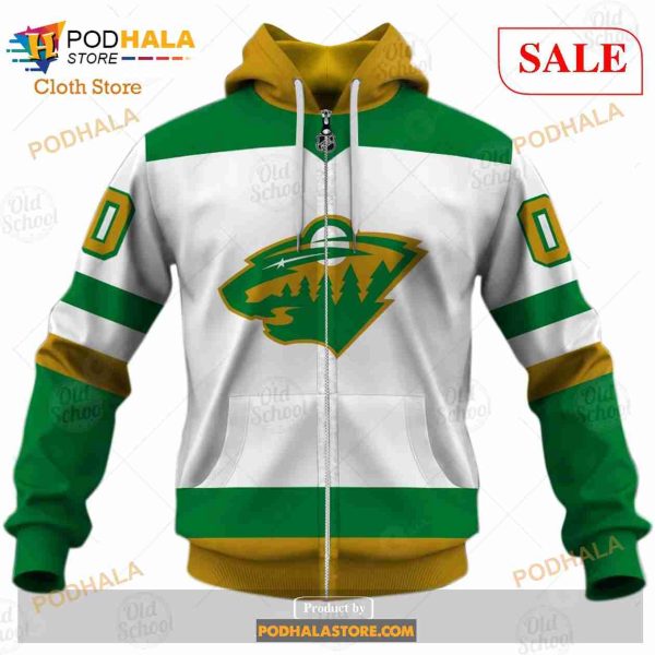 Custom Name And Number NHL Minnesota Wild Sweatshirt Hoodie 3D