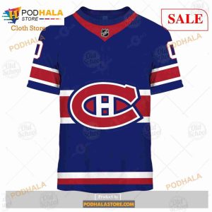 Custom Name And Number NHL Montreal Canadiens Sweatshirt Hoodie 3d 3