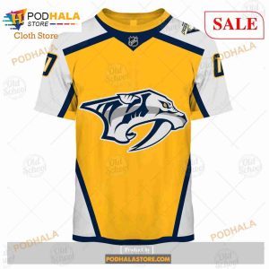Custom Name And Number NHL Nashville Predators Sweatshirt Hoodie 3d 3