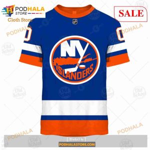 Custom Name And Number NHL New York Islanders Sweatshirt Hoodie 3d 3