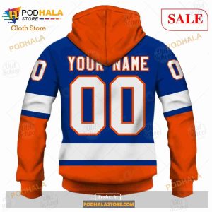 Custom Name And Number NHL New York Islanders Sweatshirt Hoodie 3d 6