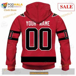 Custom Name And Number NHL Ottawa Senators Sweatshirt Hoodie 3d 6