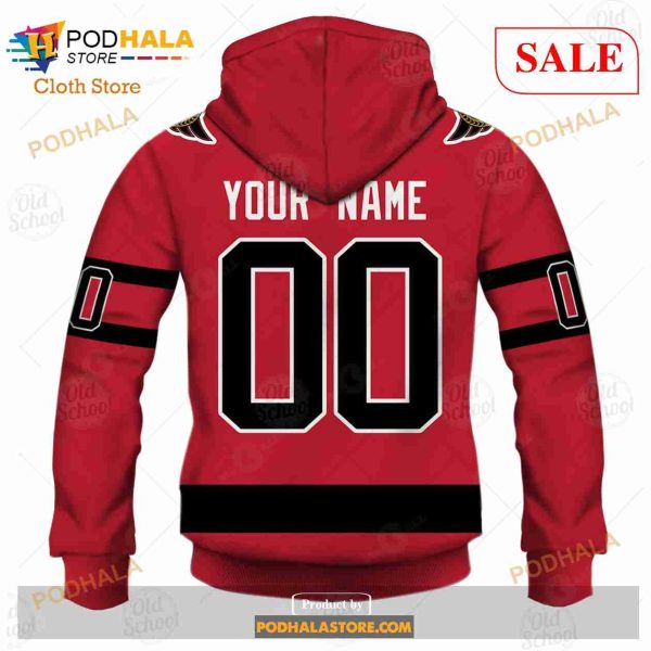 Custom Name And Number NHL Ottawa Senators Sweatshirt Hoodie 3D