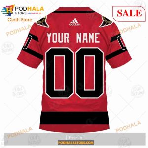 Custom Name And Number NHL Ottawa Senators Sweatshirt Hoodie 3d 7
