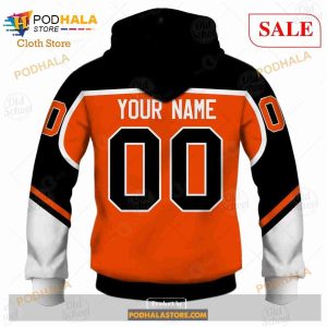 Custom Name And Number NHL Philadelphia Flyer Sweatshirt Hoodie 3d 6