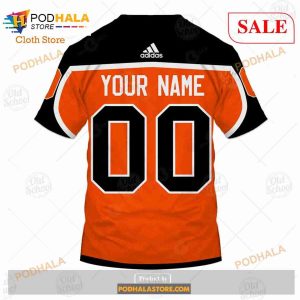 Custom Name And Number NHL Philadelphia Flyer Sweatshirt Hoodie 3d 7