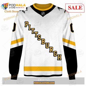 Custom Name And Number NHL Pittsburgh Penguins Sweatshirt Hoodie 3d 4