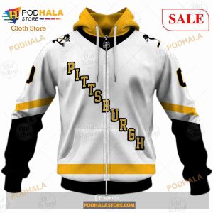 Custom Name And Number NHL Pittsburgh Penguins Sweatshirt Hoodie 3d 5