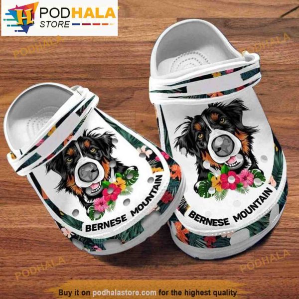 Custom Name Bernese Mountains Dog Crocband 3D Crocs