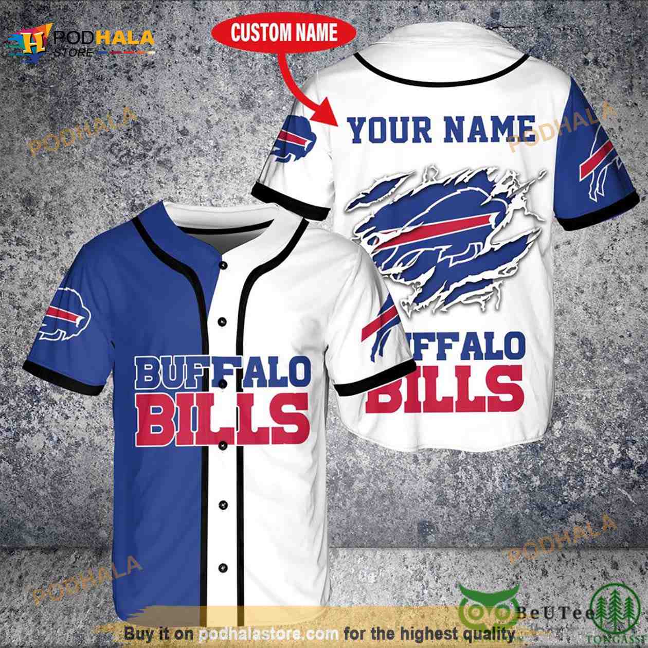 custom bills jersey