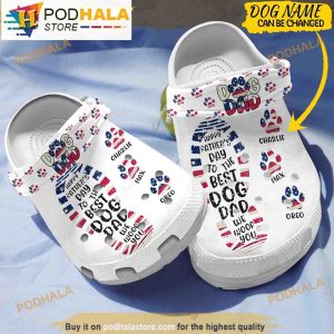 Custom Name Dad Dog Crocband 3D Crocs