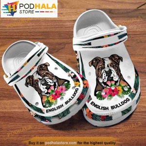 Custom Name English Bulldog Crocband 3D Crocs