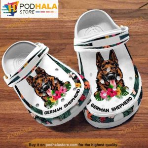 Custom Name German Shepherd Dog Crocband 3D Crocs