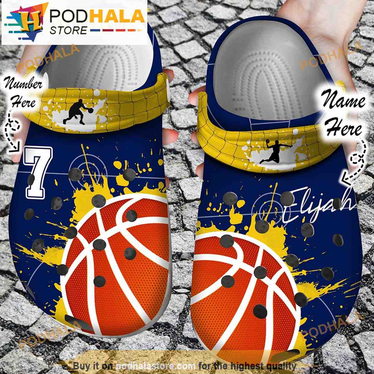 Custom Name Number Basketball Crocband 3D Crocs Slippers - Bring Your Ideas, Thoughts And Imaginations Into Reality Today